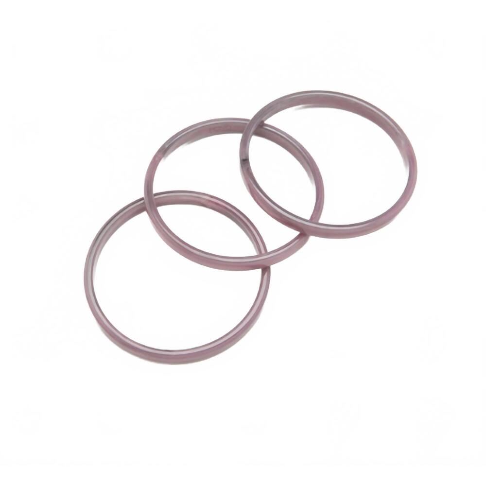 NEW PONO women's three piece braille bangle set in sea grape